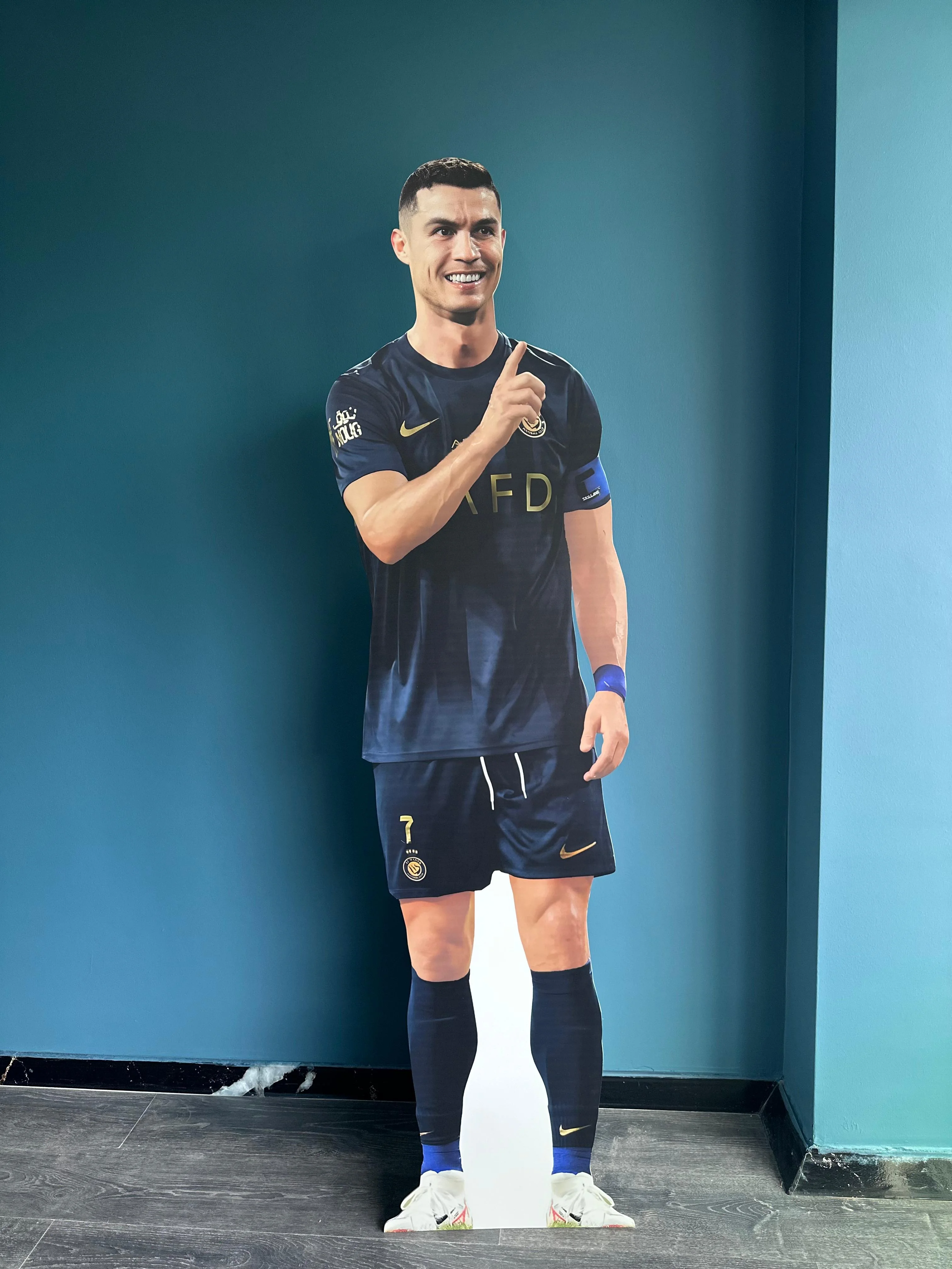 Cristiano Ronaldo Maketi Manchester Formalı Tam Boy Plastik Maket